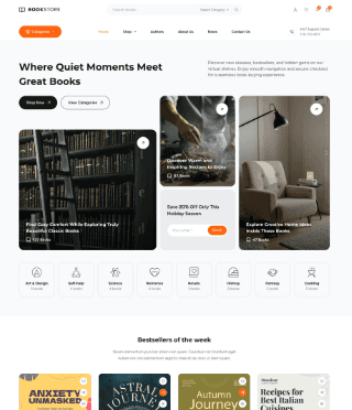 E-commerce bookstore website I developed